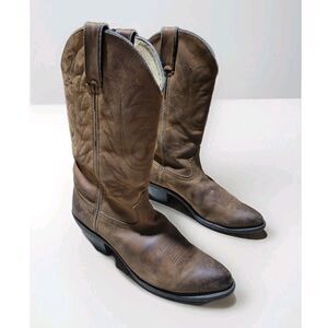 Durango Classic Womens Tan Full Grain Leather Western Boots 7 M RD4112
